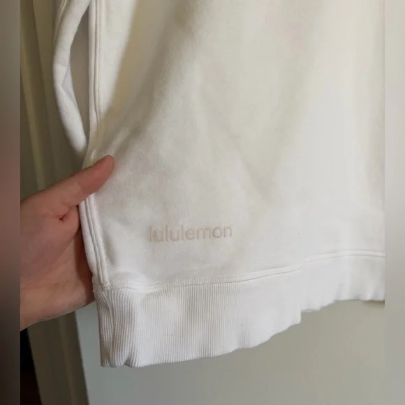 Lululemon Athletica White Perfectly Oversized Crewneck Sweatshirt size XL EUC - Picture 4 of 6